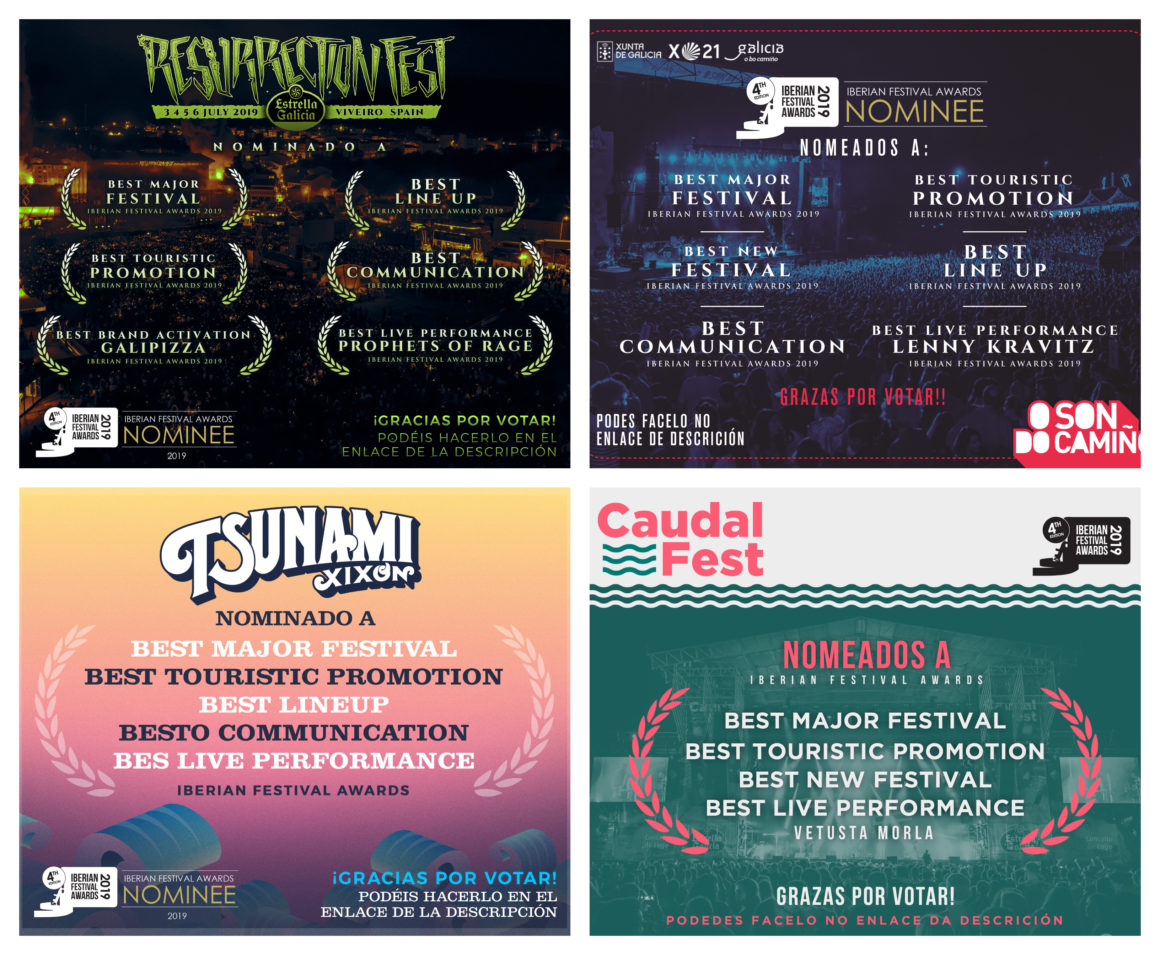 ¡NOMINACIONES A LOS PREMIOS IBERIAN FESTIVAL AWARDS 2019! ¡NOMINACIONES A LOS PREMIOS IBERIAN FESTIVAL AWARDS 2019!
