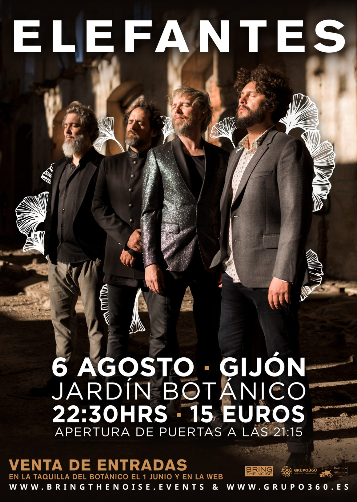 Elefantes actuará en el Jardín Botánico de Gijón