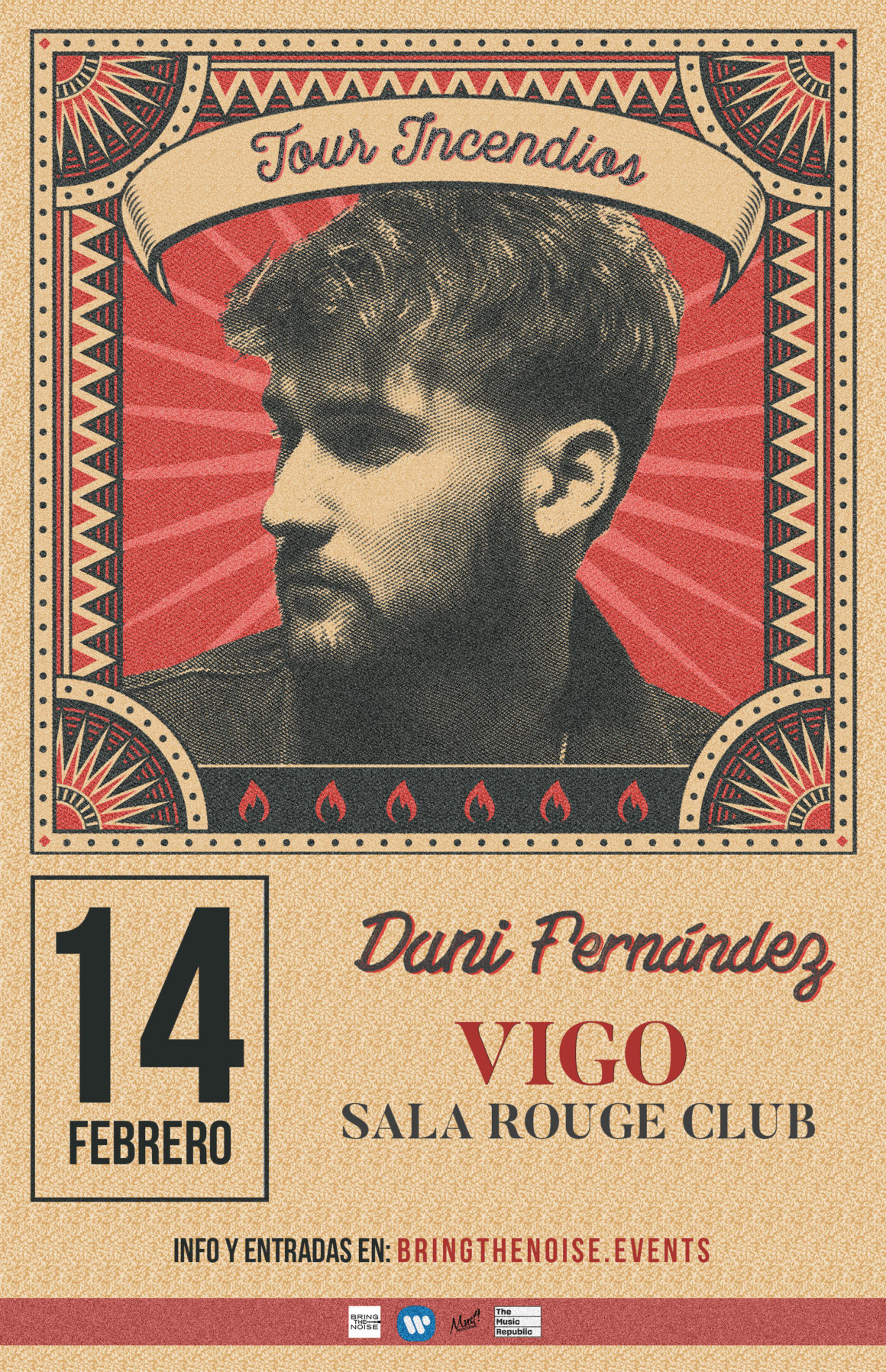 Dani Fernández actuará en Vigo en febrero en su tour «Incendios» Dani Fernández actuará en Vigo en febrero en su tour «Incendios»