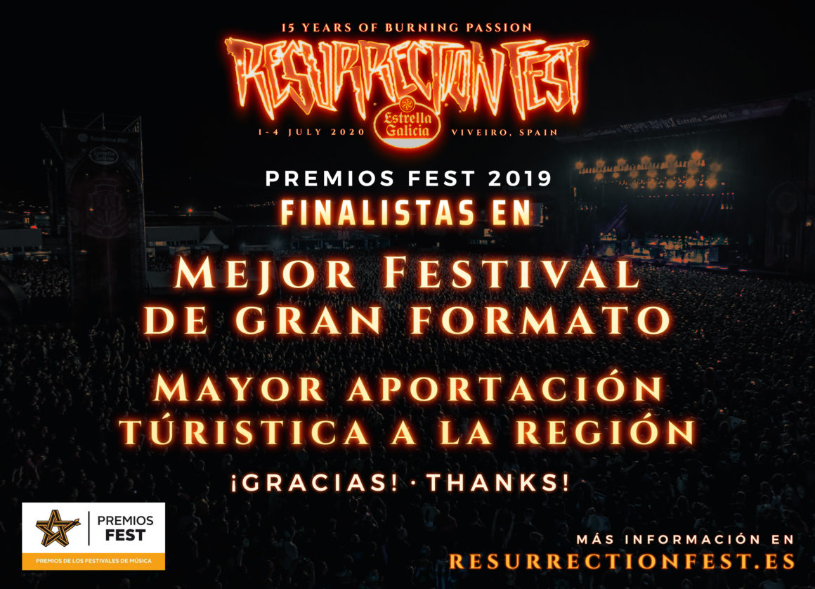 Resurrection Fest y O Son do Camiño, finalistas de los Premios Fest 2019