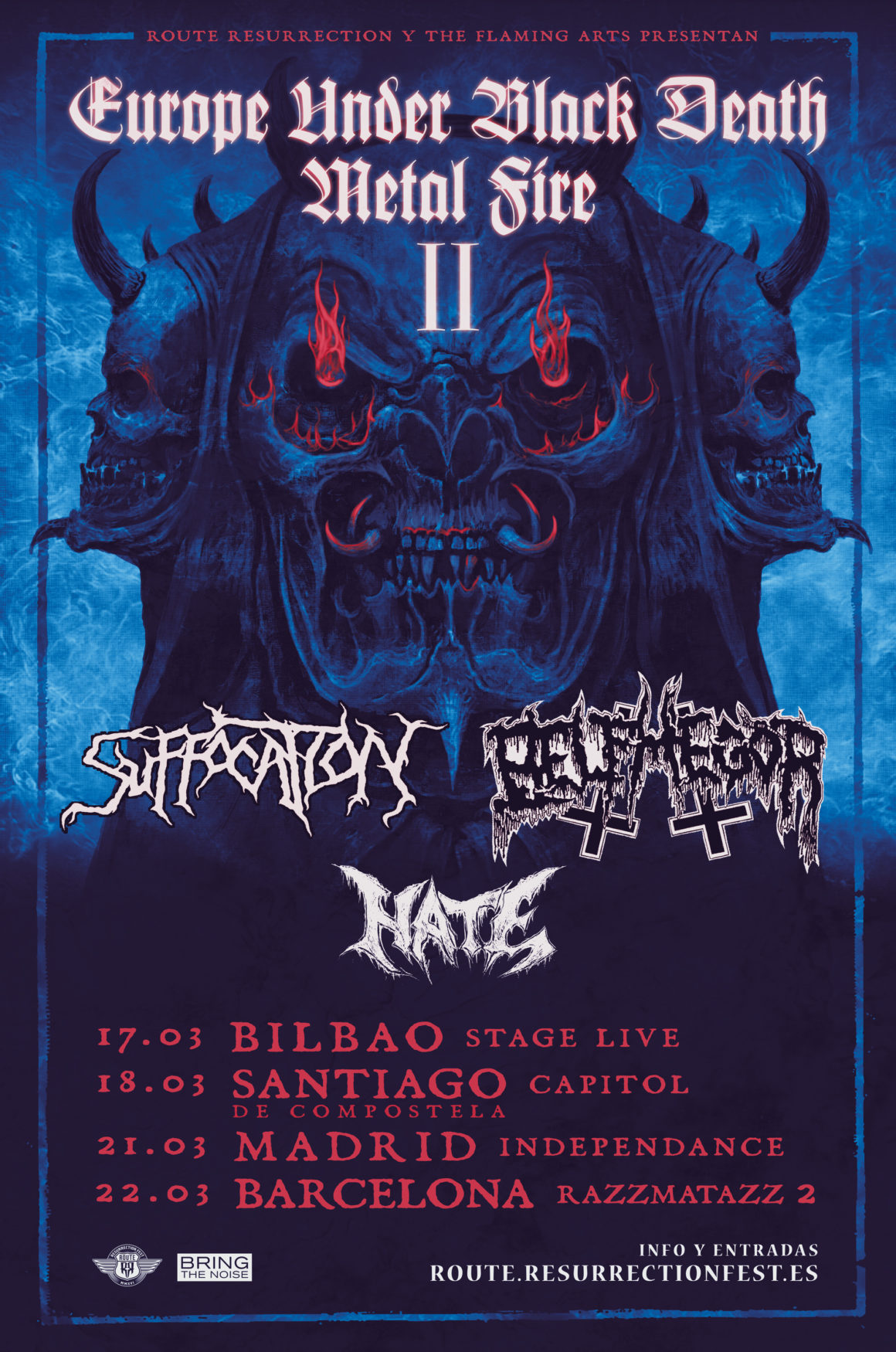 Nueva gira Route Resurrection: Suffocation y Belphegor de gira como cabezas de cartel