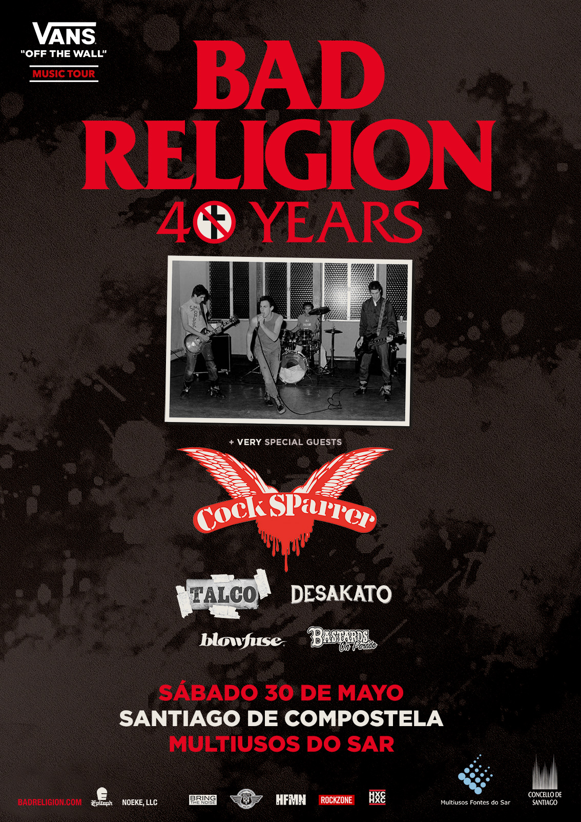 Bad Religion visitará Santiago de Compostela dentro de su gira «40 Years» Bad Religion visitará Santiago de Compostela dentro de su gira «40 Years»