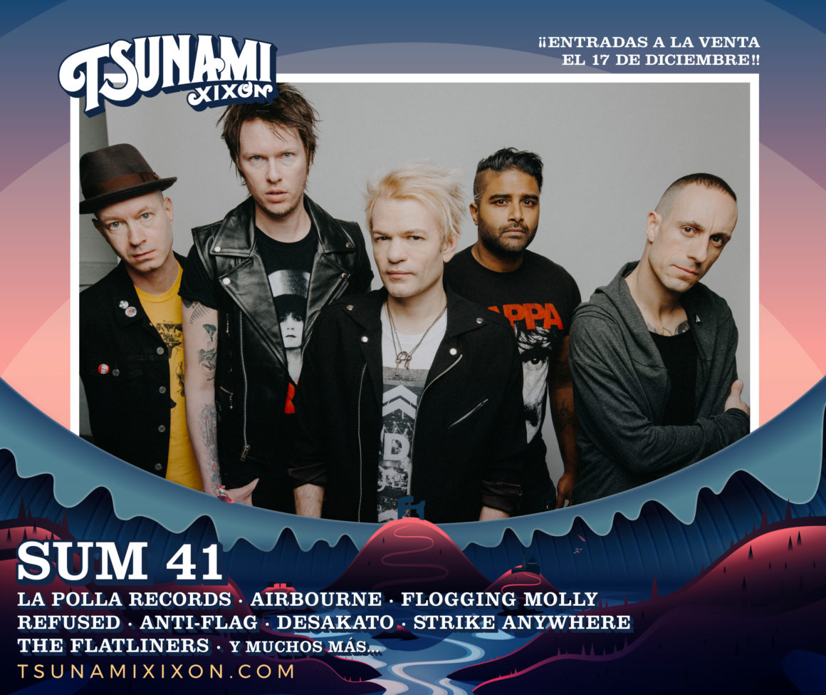 Sum 41, confirmados como cabezas de cartel para el Tsunami Xixón 2020