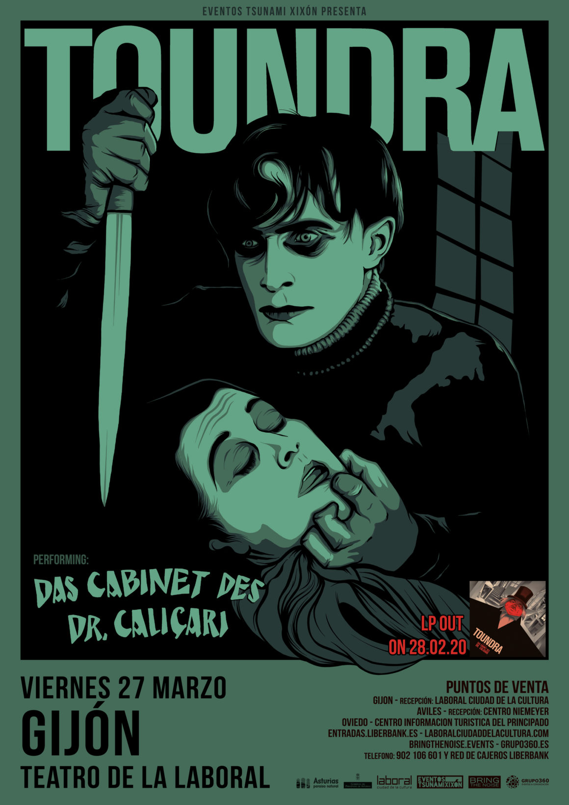 Toundra presentará «‘Das Gabinete Des Dr. Caligari» en Gijón