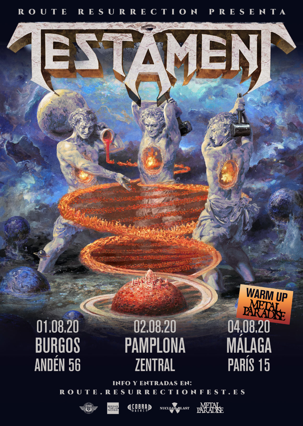 Testament vuelve este verano de gira Route Resurrection a presentar su nuevo disco