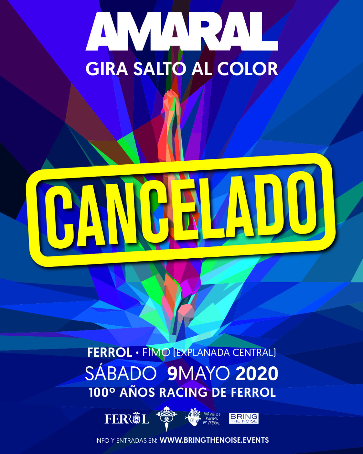 Concierto de Amaral en Ferrol por el centenario del Racing cancelado Concierto de Amaral en Ferrol por el centenario del Racing cancelado