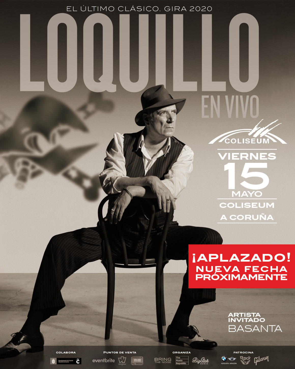 Aplazado el concierto de Loquillo en A Coruña