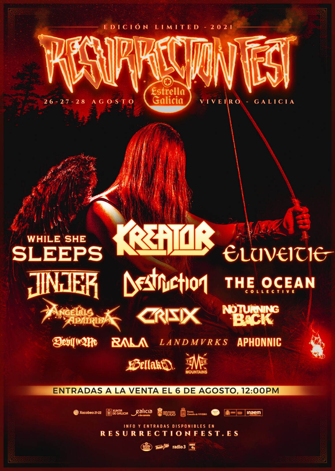 Resurrection Fest Estrella Galicia Limited 2021 se celebrará con formato reducido del 26 al 28 de agosto