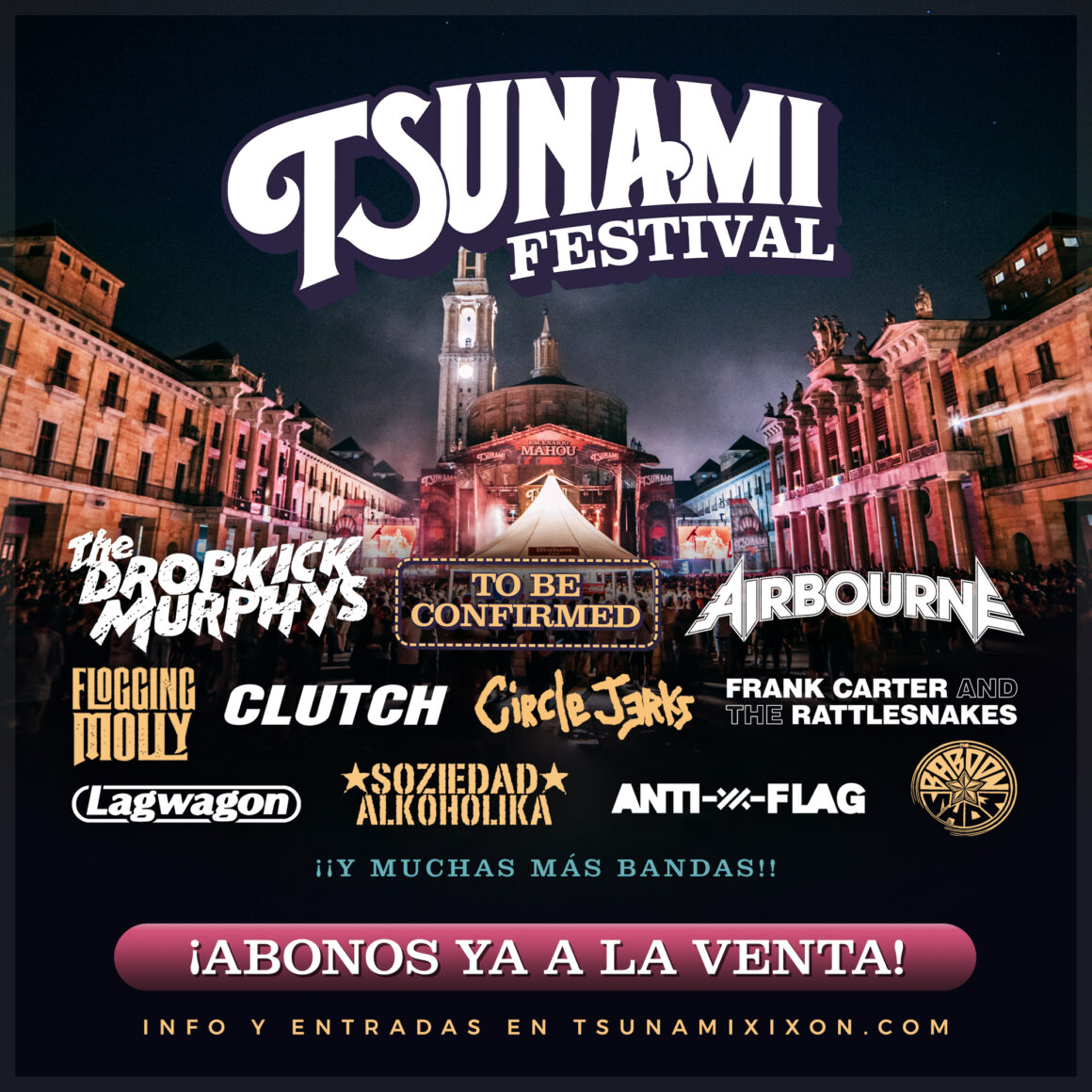 Abonos ya a la venta para el festival Tsunami 2022