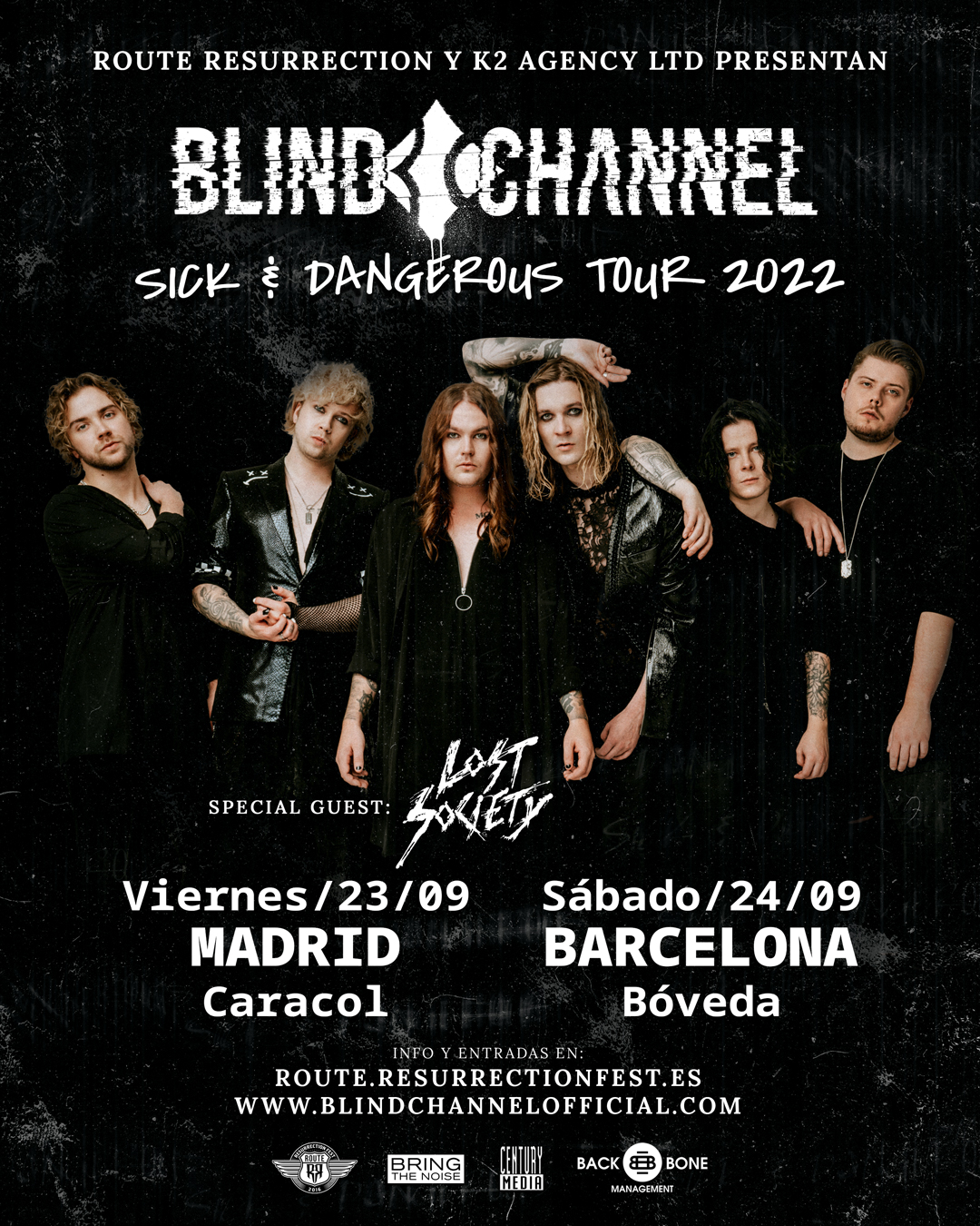 Route Resurrection 2022: Blind Channel (Madrid)