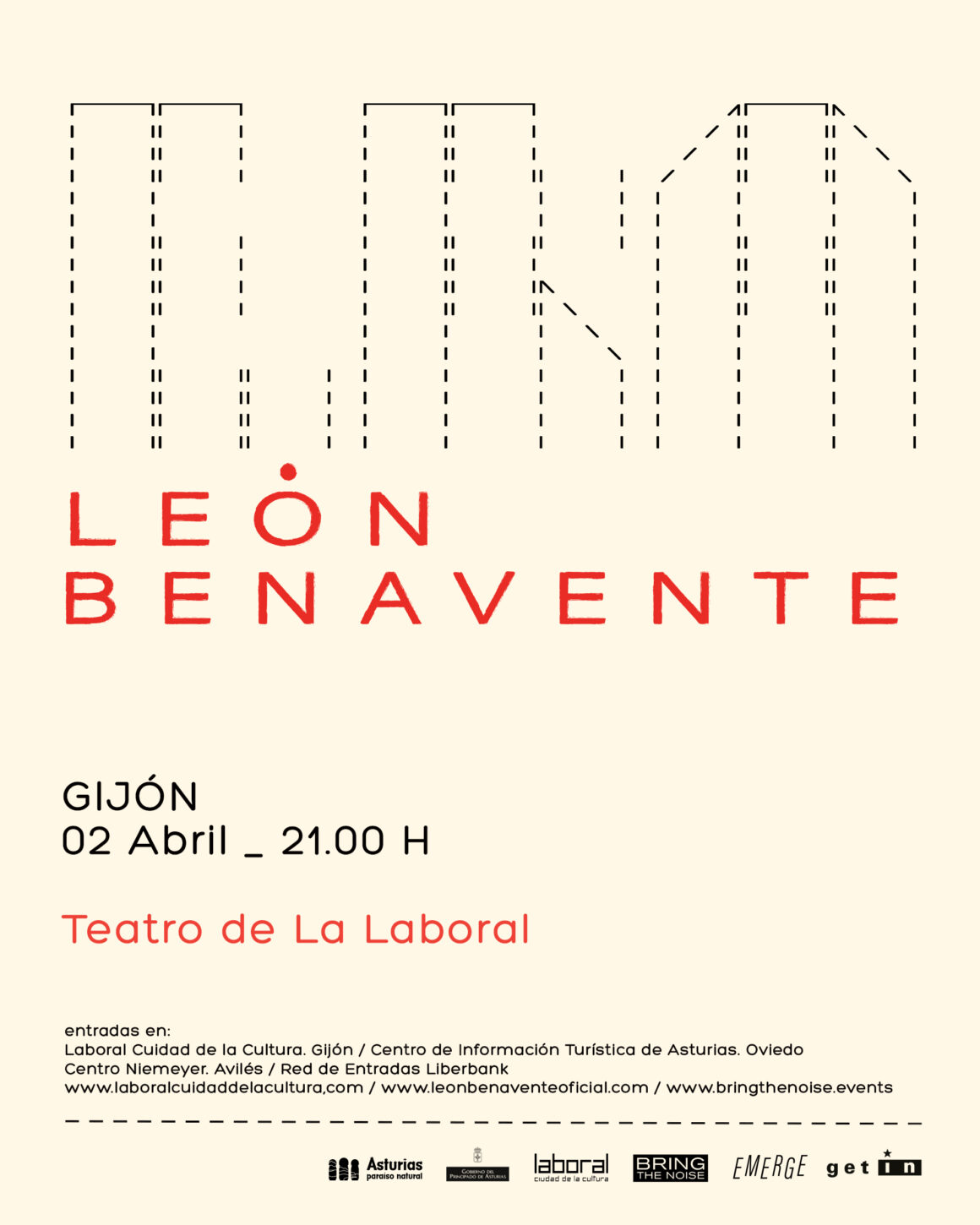 León Benavente volverá a Asturias con un concierto el 2 de abril en el Teatro de la Laboral de Gijón