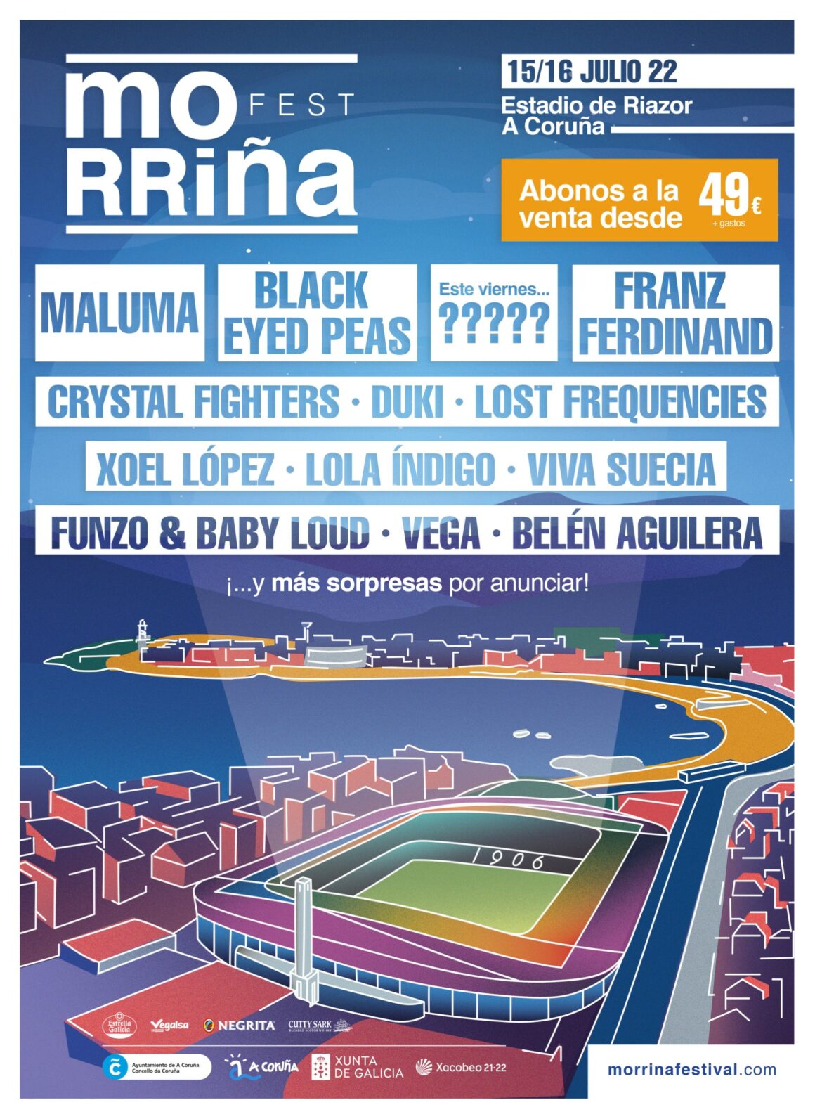 Cartel oficial del Morriña Festival 2022