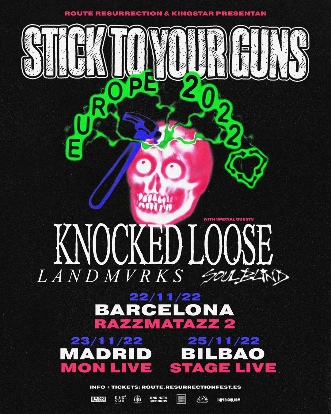 Route RF 2022: Stick To Your Guns + Knocked Loose + Landmvrks + Soul Blind (Madrid)
