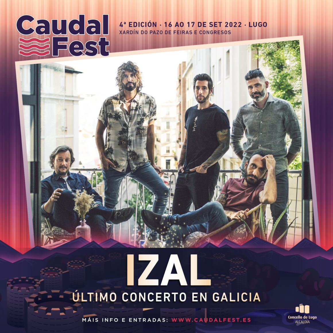 El último concierto de Izal en Galicia será en el Caudal Fest. Cartel por días y entradas a la venta