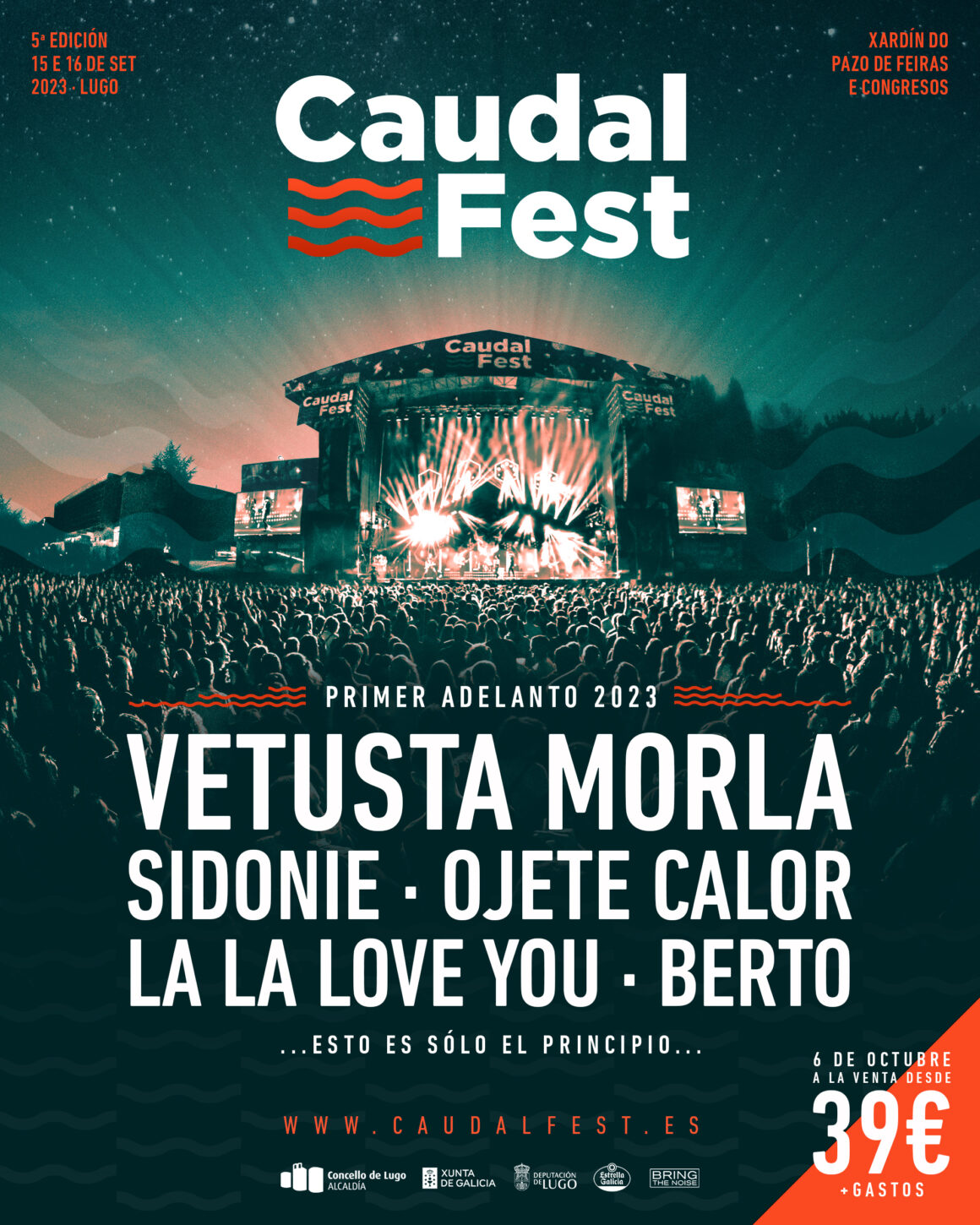 Primer adelanto del cartel de Caudal Fest 2023