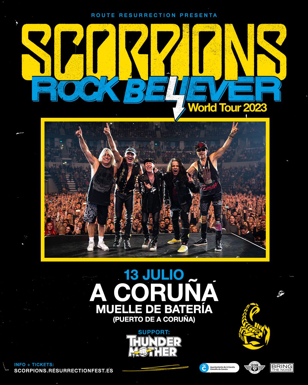 Scorpions en A Coruña en julio de 2023