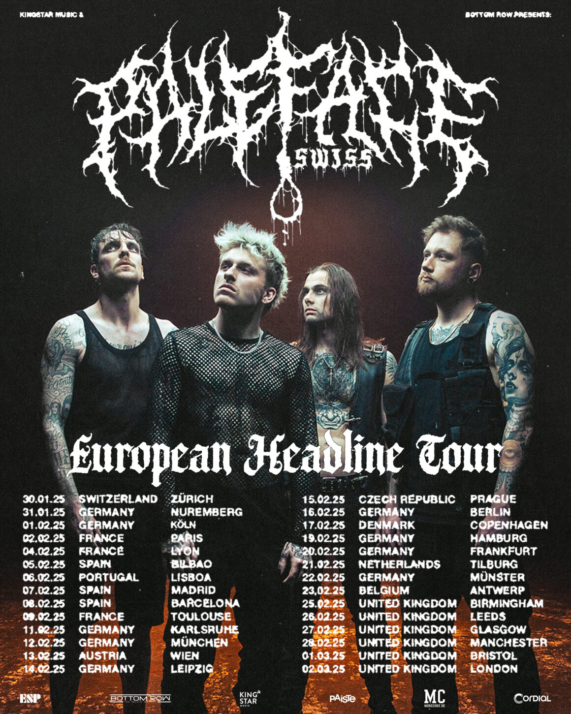 Paleface Swiss llegan a Bilbao, Madrid y Barcelona