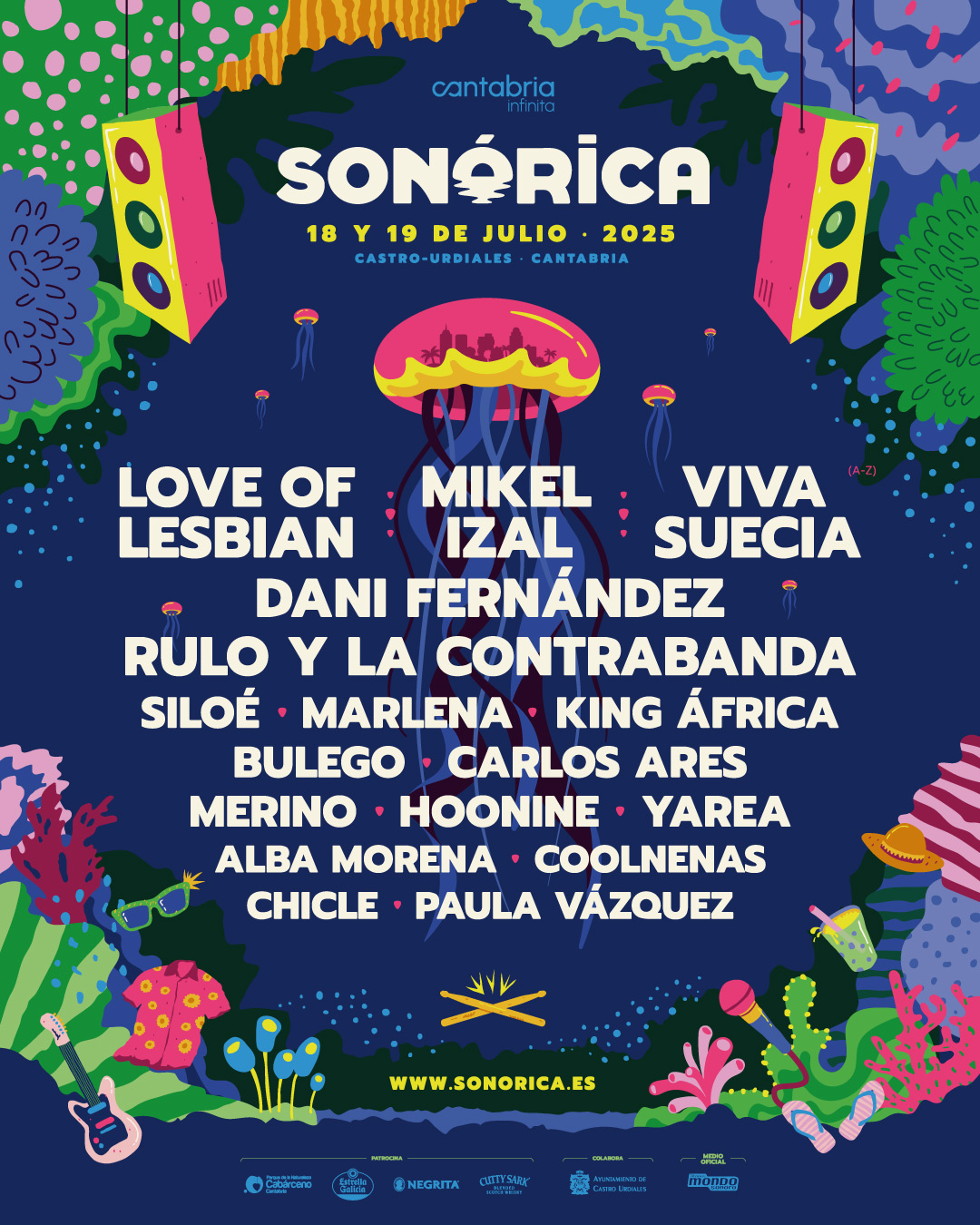 Love of Lesbian se unen al gran cartel de Sonórica 2025 Love of Lesbian se unen al gran cartel de Sonórica 2025