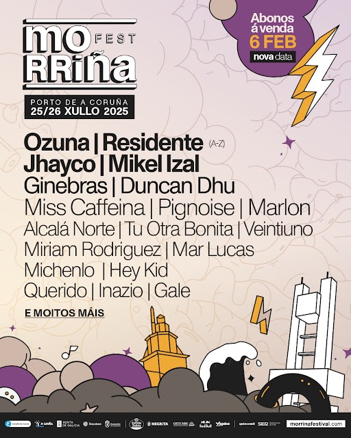 Segundo avance del Morriña Festival 2025 Segundo avance del Morriña Festival 2025