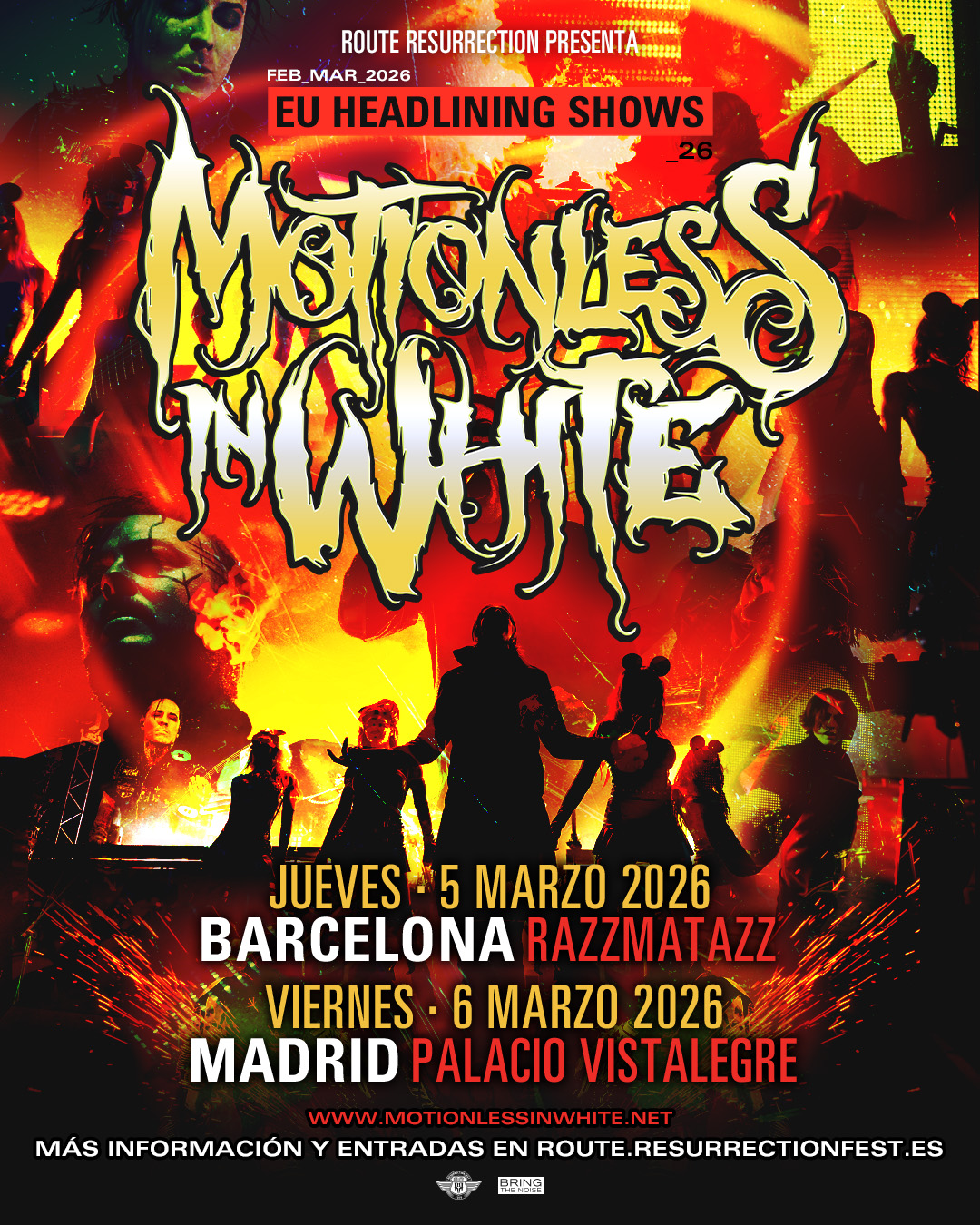 ¡Motionless In White vuelven a España en 2026! ¡Motionless In White vuelven a España en 2026!