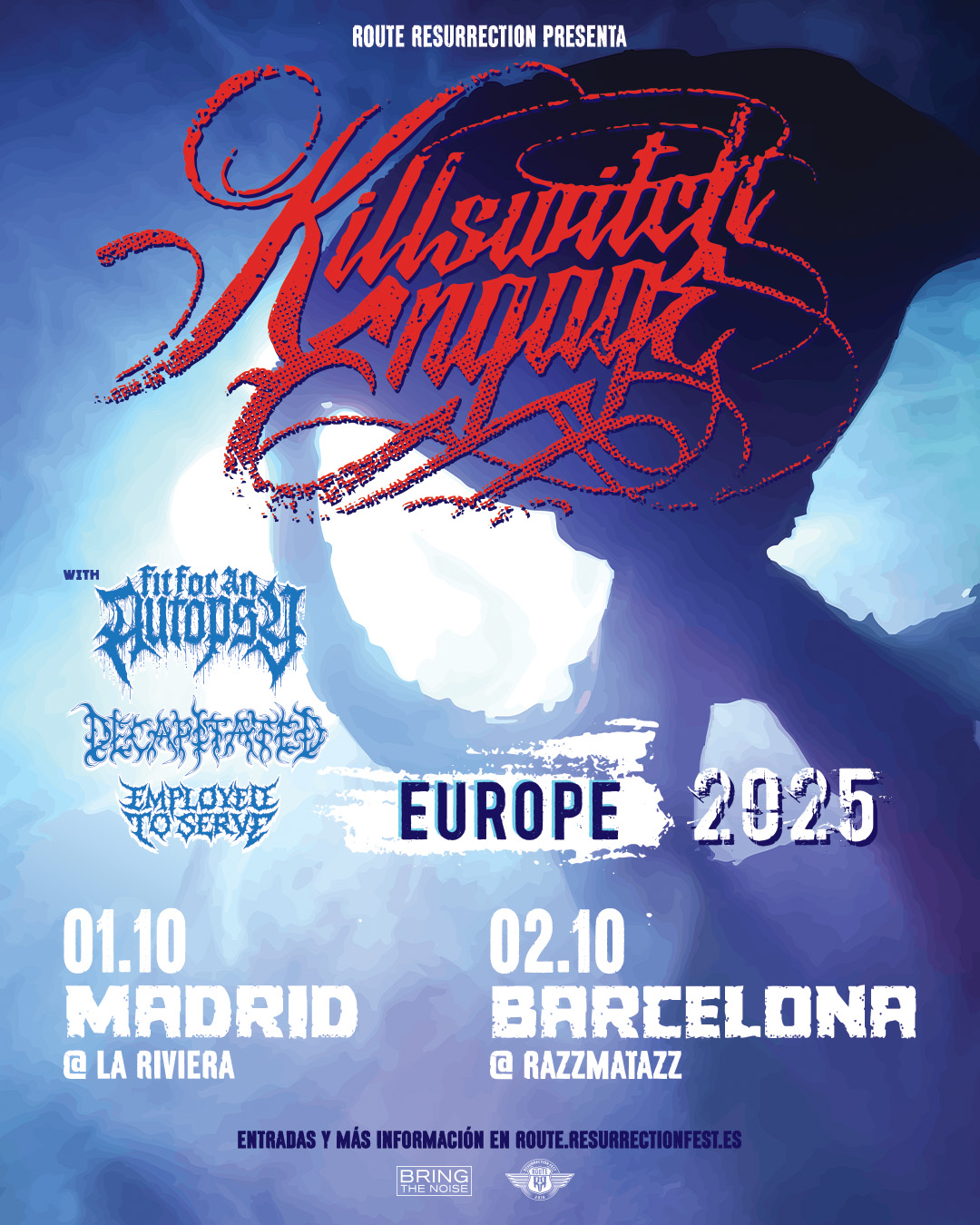 ¡Killswitch Engage vuelven a España 12 años después! ¡Killswitch Engage vuelven a España 12 años después!