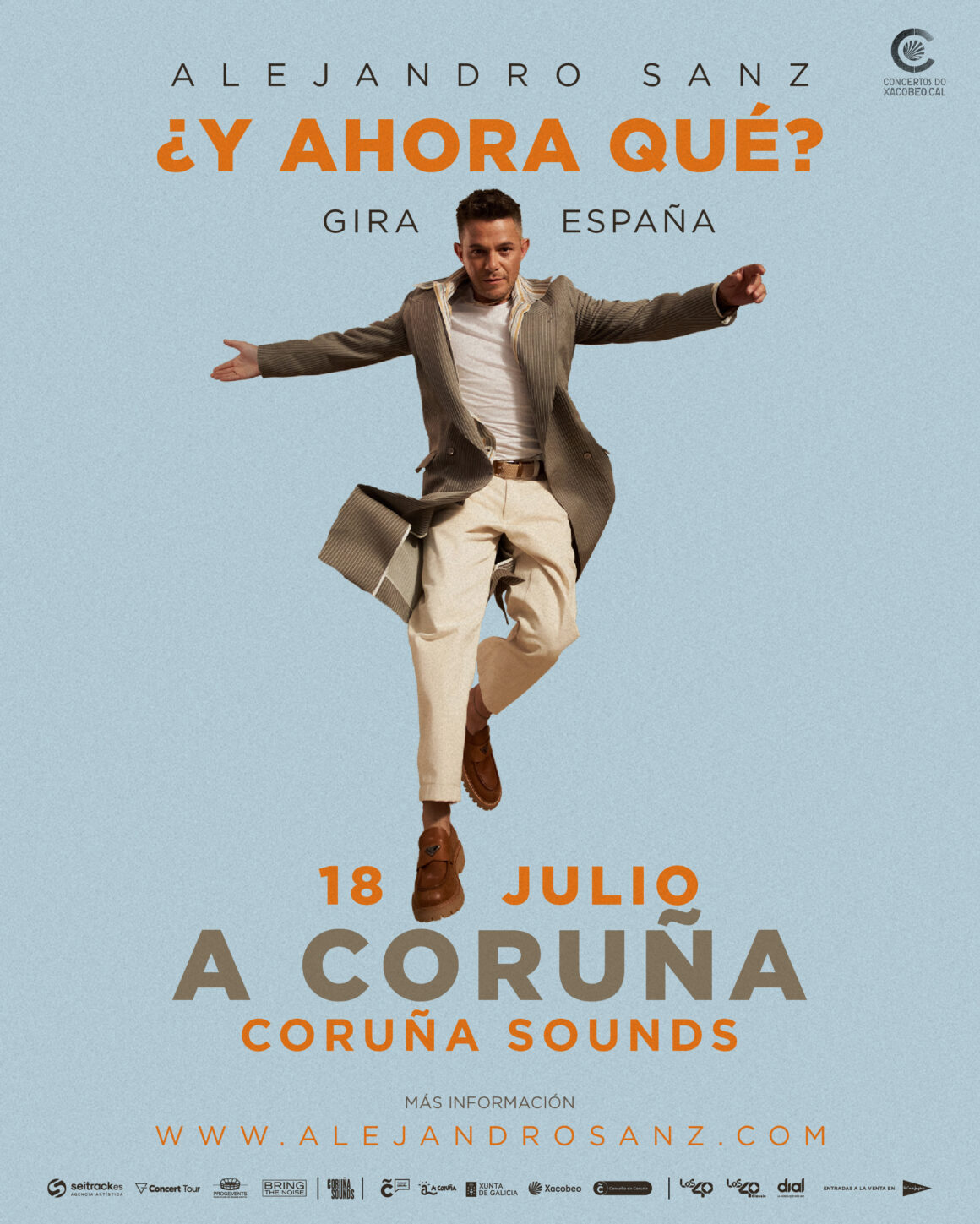 Alejandro Sanz ofrecerá un concierto exclusivo en Galicia en 2026