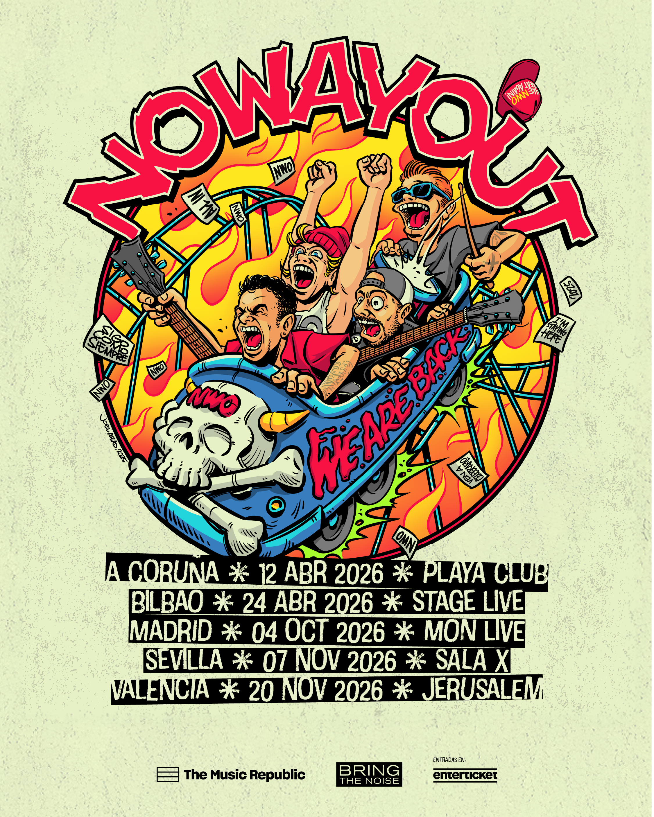 ¡NO WAY OUT vuelven tras 10 años con gira por toda España! ¡NO WAY OUT vuelven tras 10 años con gira por toda España!