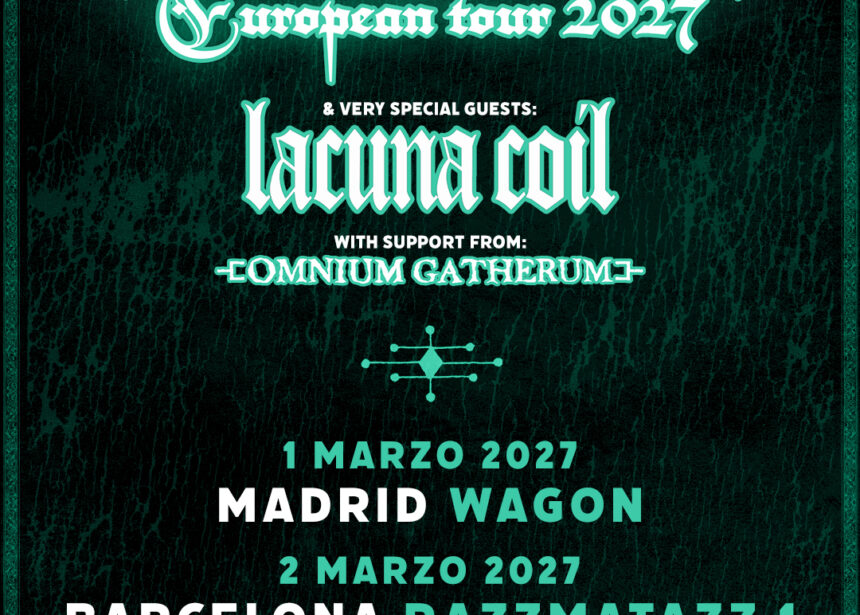 ¡THE HALO EFFECT VENDRÁN A ESPAÑA EN 2027 ACOMPAÑADOS DE LACUNA COIL Y OMNIUM GATHERUM!